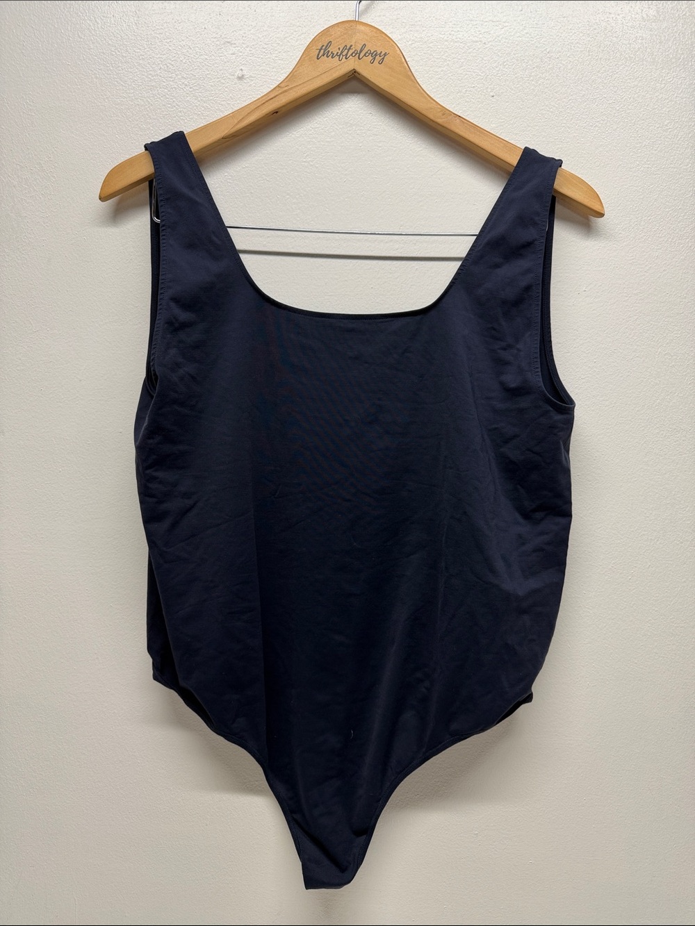 Skims Seamless Sculpt Thong Shapewear Square Neck Bodysuit Black Plus Size 2X